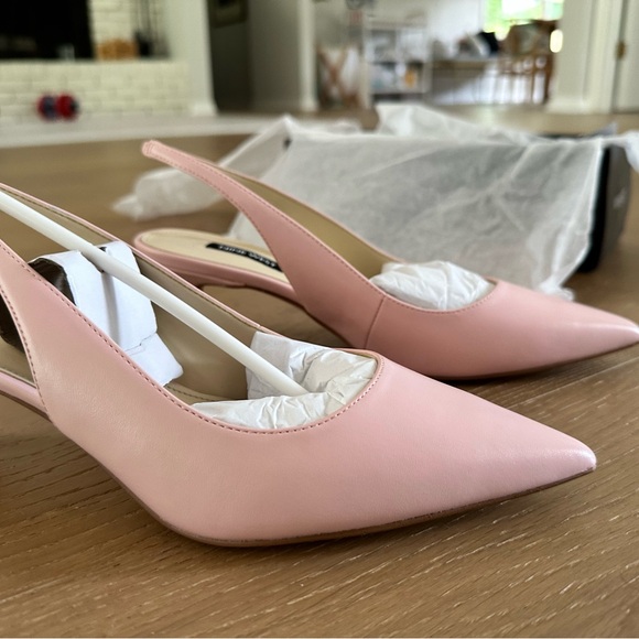 NWT Nine West Nataly Slingback Pumps Size 7 in Blush - Picture 3 of 10